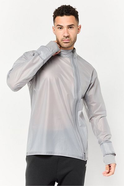 hoka Men Sportswear Fit Long Sleeves Training Jacket, Grey