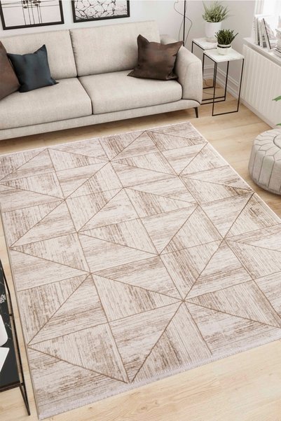 Alpina Home Venüs Krem Bej Yumuşak Doku Salon Oturma Odası Mutfak Çocuk Odası...