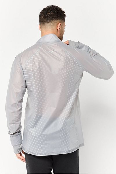 hoka Men Sportswear Fit Long Sleeves Training Jacket, Grey