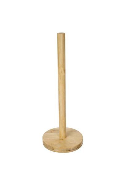 PUFO bamboo wooden paper roll holder, kitchen towels, 35 cm, brown
