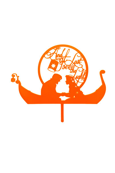 OEM Decoratiune topper tort, "AND AT LAST I SEE THE LIGHT", disney couple, 15...