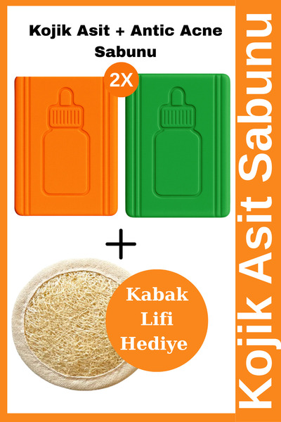 EPİZEN 2 Adet - Kojik Asit Sabunu Ve Anti Acne Sabunu Lekelere Ve Siyah Nokta...
