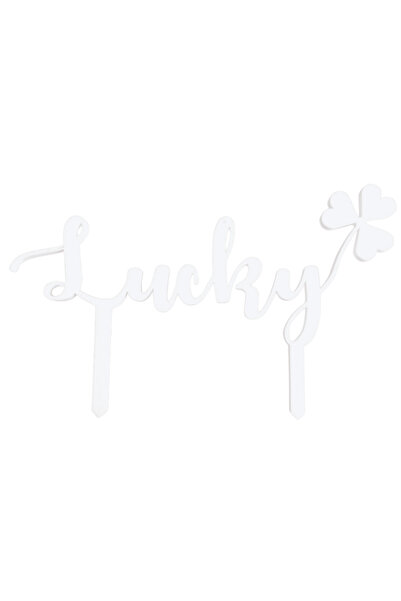 OEM Decoratiune tort, "LUCKY" topper happiness of fortune, fericitul moment 1...