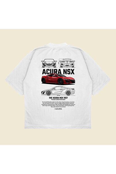 Tarzsokak Honda Acura Nsx Imprimat Oversize Unisex Bumbac Tesatura groasa res...