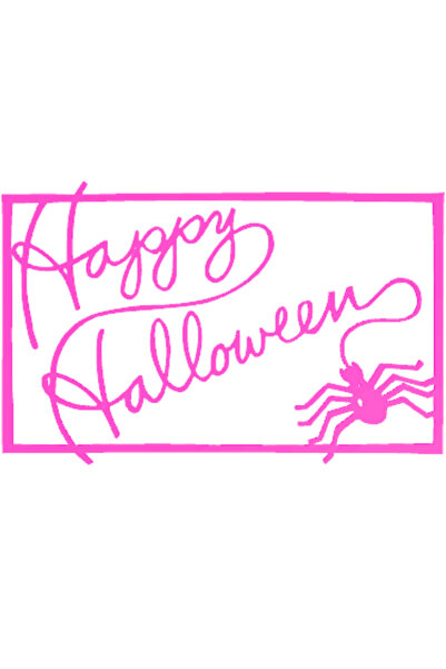 OEM Decoratiune "HAPPY HALOWEEN" spider sign, intalnirea paianjenilor 22 x 14...