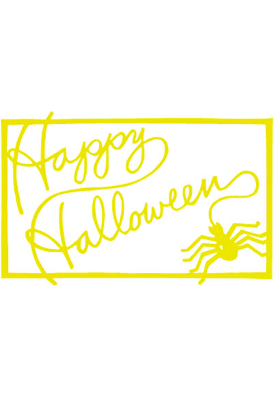 OEM Decoratiune "HAPPY HALOWEEN" spider sign, intalnirea paianjenilor 22 x 14...