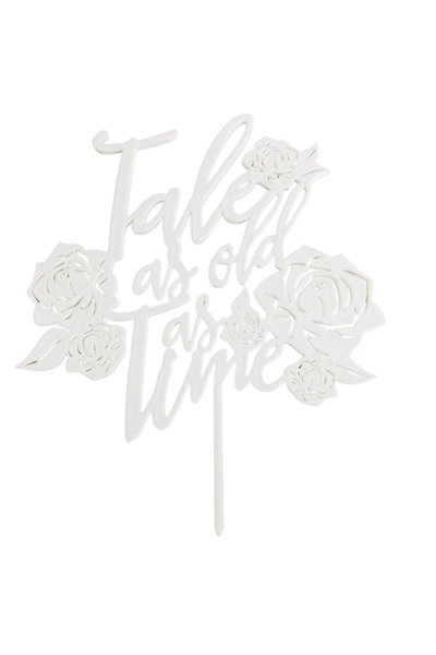 OEM Decoratiune tort, "TALE AS OLD AS TIME", topper eternitatea intr-o povest...