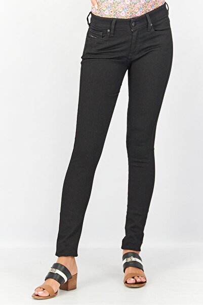 Diesel Women Slandy Super Skinny Midi Waist Denim Jeans, Black
