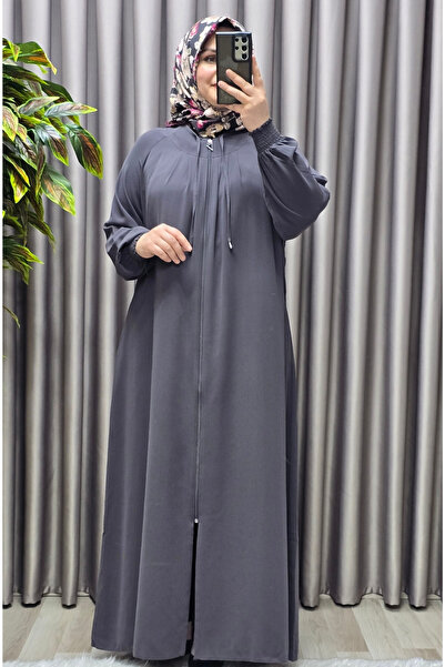 Elmas Tesettür Γυναικεία Ρούχα Μασρούχας Μεγάλου Μεγέθους Nur Robalı Krep Ferace