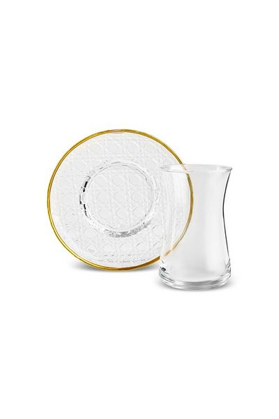 Karaca Hazeran 12 Piece Tea Set for 6 People