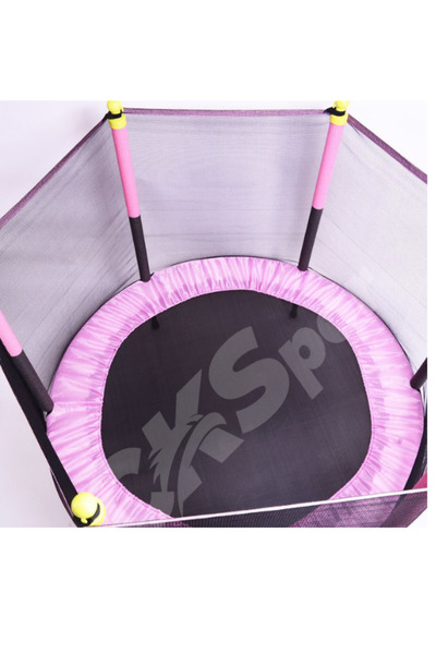 CKSpor Fileli Büyük Boy Trambolin 140 Cm Çap Korumalı Kolay Kurulum Cks448