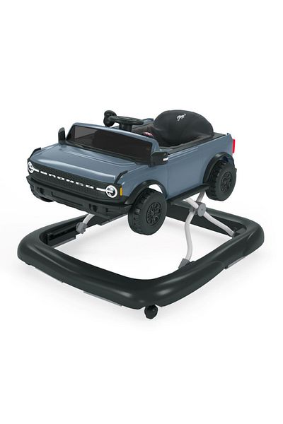 Bright Starts Ford Bronco 4-in-1 Blue Baby Walker with Lights & Sounds, 6-24 Months