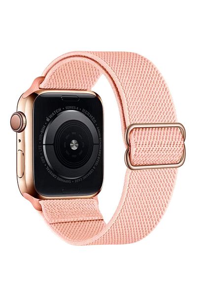 REDz Accessories Elastic Strap, Compatible with Apple Watch, Adjustable, Pink - 44/45/46/49 mm