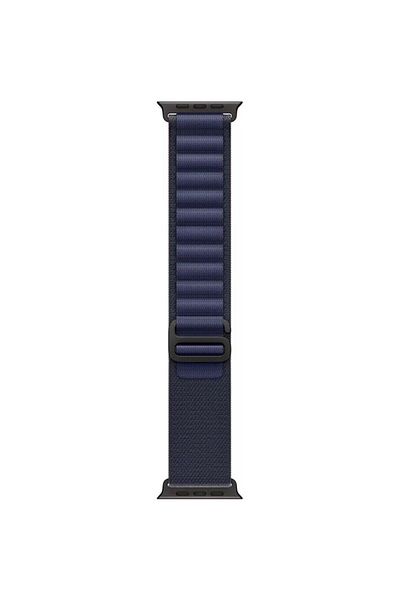 REDz Accessories Curea Alpine pentru Apple Watch, reglabilă și elastică, material textil, albastru marin - 44/45/46/49 mm