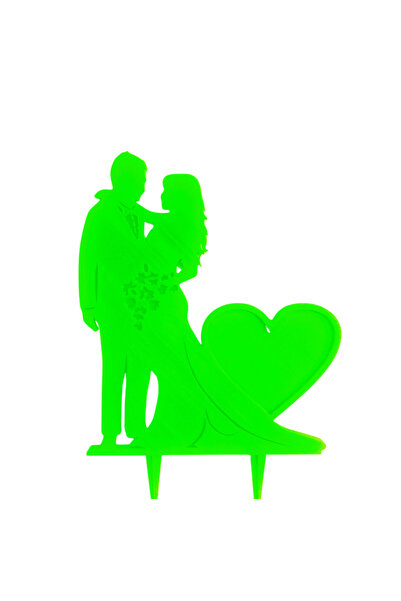 OEM Decoratiune topper tort, "MIRE SI MIREASA" perfect wedding, 17,8 x 12 cm ...