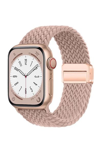 REDz Accessories Solo Loop Strap, Magnetic Closure, Compatible With Apple Watch, Adjustable, Pink - 44/45/46/49 Mm
