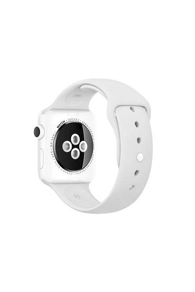 REDz Accessories Sport Band For Apple Watch, Silicone, White - 38/40/41 Mm, Large