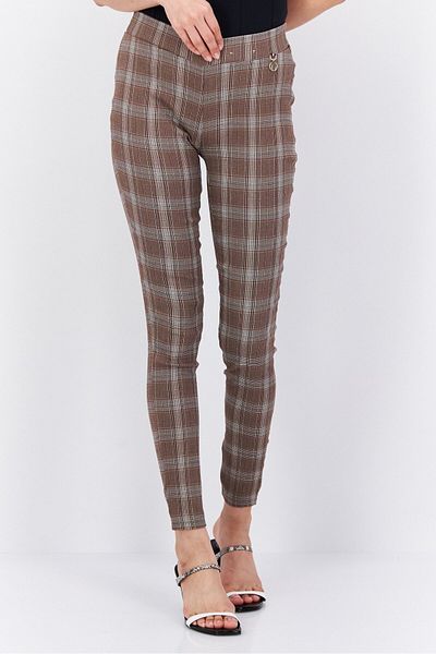 Tommy Hilfiger Women Plaid Skinny Pants, Multicolor