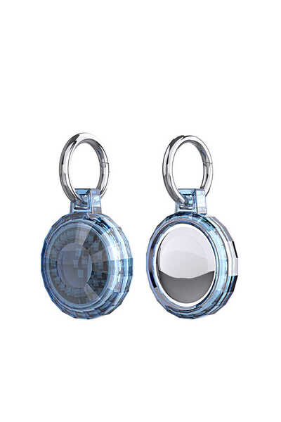 FZD GLOBAL Breloc din silicon compatibil FZD Airtag 04-albastru