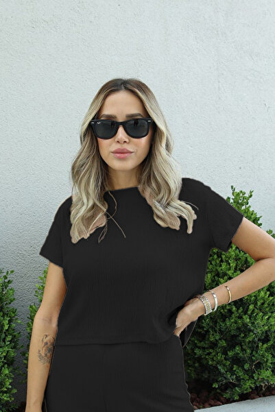 YAKAMEL Дамски късоръкавен летен топ