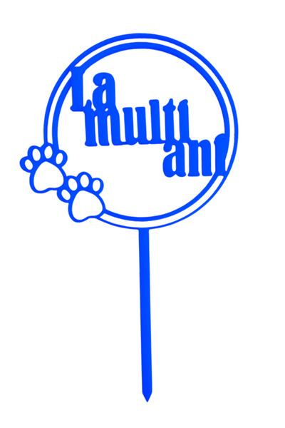 OEM Topper tort, "LA MULTI ANI", zi de nastere, aniversare 17, 5 x 10, 5 cm a...