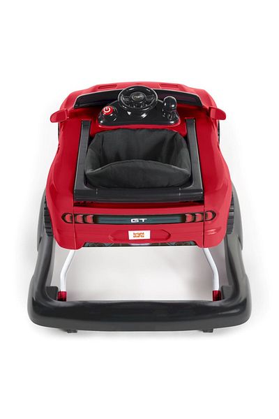 Bright Starts Ford Mustang Walker – 4-in-1 Red Baby Walker with Lights & Sounds, 6–24 Months