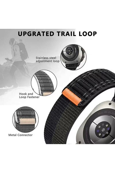 REDz Accessories Curea Wave cu model Hedgehog pentru Apple Watch, mărime Sport, neagră - 44/45/46/49 mm