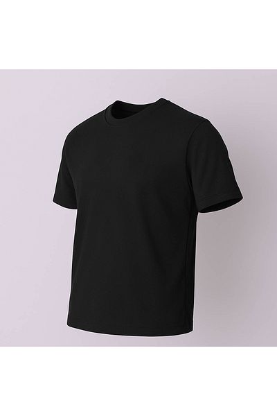 trender Oversize American Pike Crew Neck Black Men's T-Shirt 2639