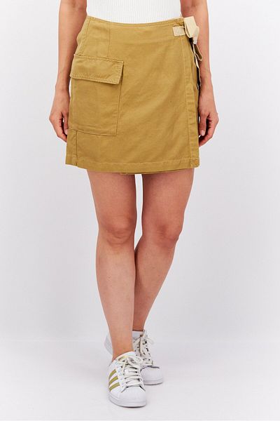 Esprit Women Solid Mini Skirt, Tan