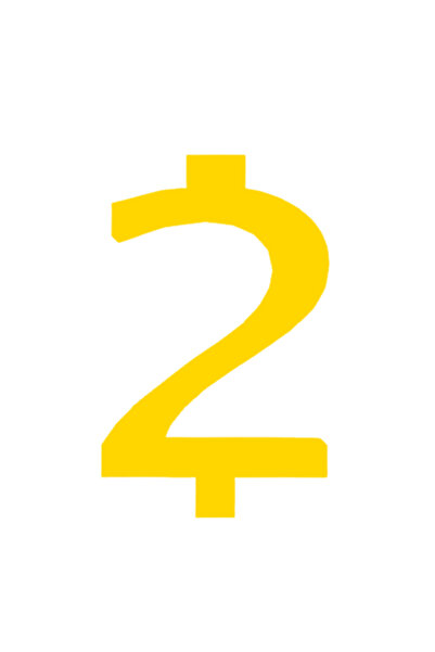 OEM Topper tort tip suport lumanare, "2", zi de nastere,100 X 63 mm galben