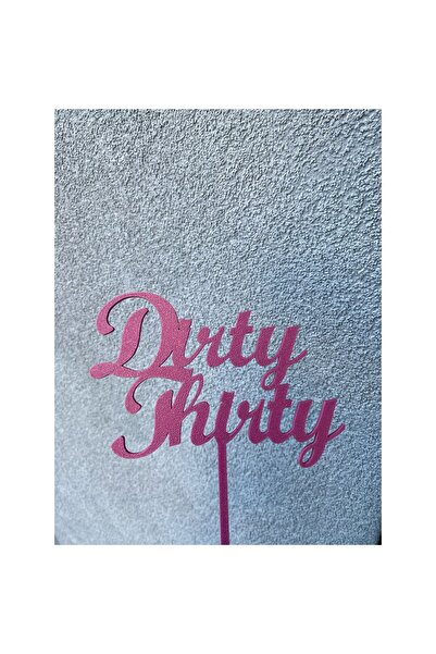 OEM Decoratiune topper tort, "DIRTY THIRTY", 30 de ani memorabili, 16 x 15 cm...