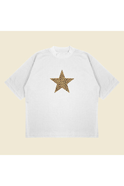 Tarzsokak نسيج سميك من القطن يسمح بمرور الهواء للجنسين بطباعة الفهد ستارز