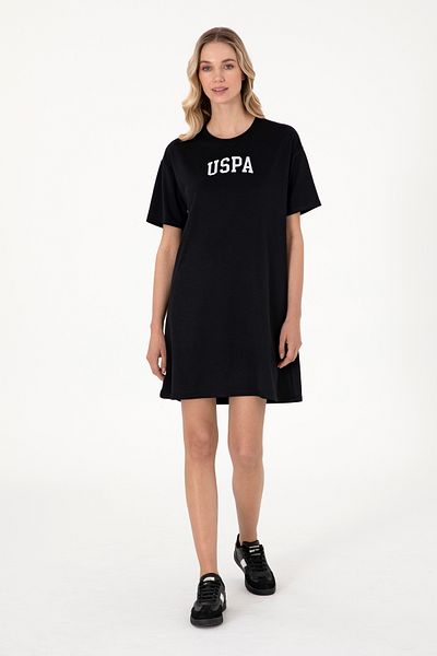 U.S. Polo Assn. Women's Black Knitted Dress 50306675-Vr046