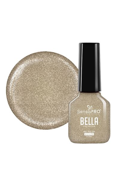 SensoPRO Milano Oja semipermanentă, Colecția BELLA - Gold Gleam, 7ml
