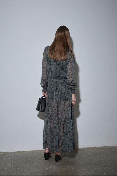 Suud Collection Πράσινο φόρεμα Bohemian με μοτίβο Demi