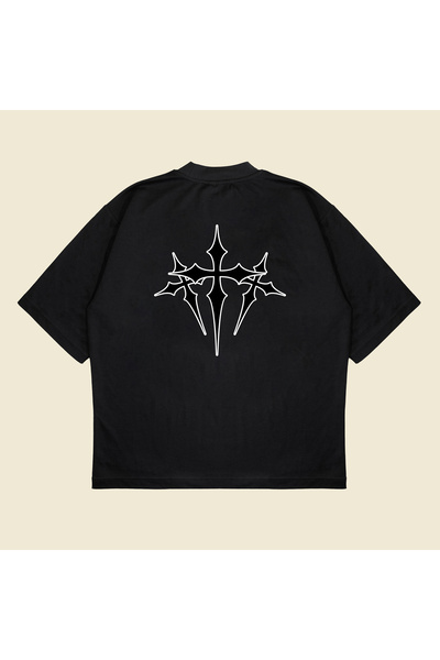 Tarzsokak نسيج سميك من القطن للجنسين مطبوع عليه قلوب كروم X Nocta مقاس كبير