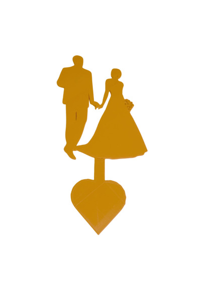 OEM Decoratiune topper tort, "MIRE SI MIREASA" decor pentru tortul de nunta, ...