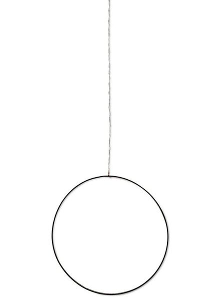 Tchibo Hanging Led Circle 40 D Cm, Black