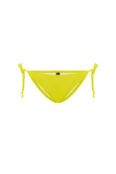 AQUAVİVA Women's Neon Green Stella Halterneck Drawstring Triangle Bikini Set