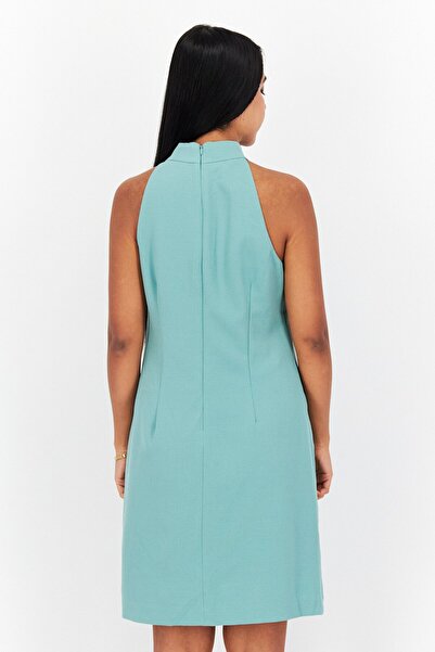 Vince Camuto Women Plain Mini Dress, Green