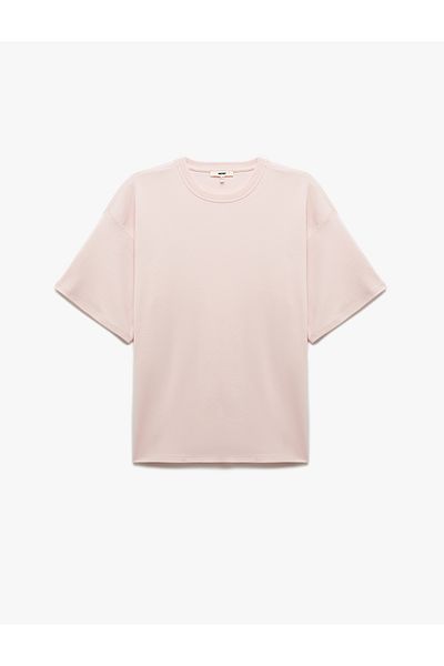Koton Cotton Comfortable Fit Short Sleeve Crew Neck Basic T-Shirt