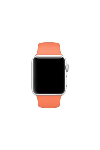REDz Accessories Sport Band For Apple Watch, Silicone, Orange - 44/45/46/49 Mm, Medium