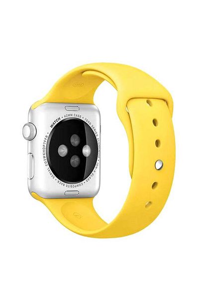 REDz Accessories Sport Band For Apple Watch, Silicone, Yellow - 38/40/41 Mm, Medium