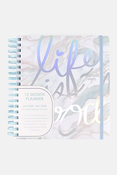 Votum مجلة Life Is Good Spiral 2025، باللون الأخضر النعناعي