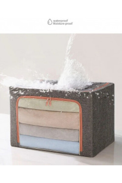 OEM Foldable storage box with zipper, 24 L, Textile, 39 x 29 x 20 cm