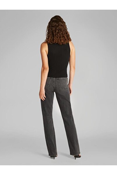 Calvin Klein Kadın Kolsuz Transparan Reqular Fit Siyah Bluz J20J225316-BEH