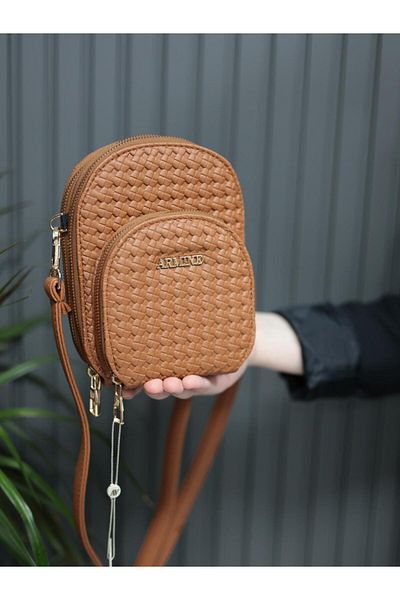 Armine Bag Knitted Tan Ar38413