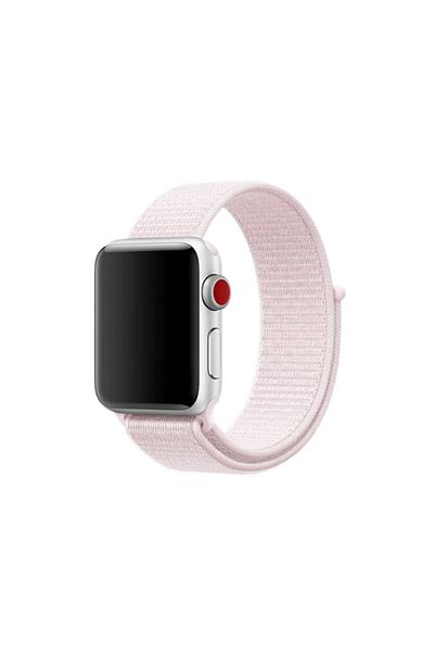 REDz Accessories Sport Band, Compatible with Apple Watch, Textile, Light Pink - 44/45/46/49 mm
