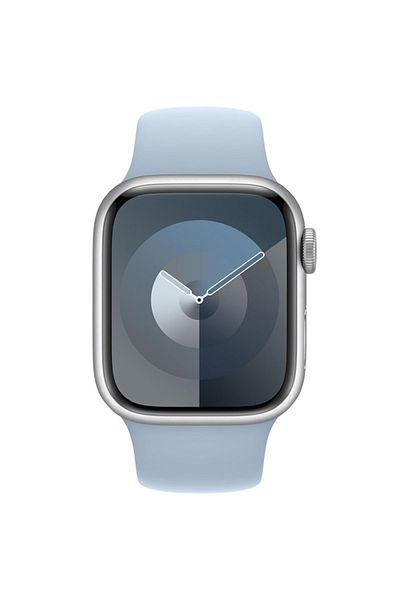 REDz Accessories Curea sport pentru Apple Watch, design simplu, reglabilă, silicon, albastru deschis - 44/45/46/49 mm, medie