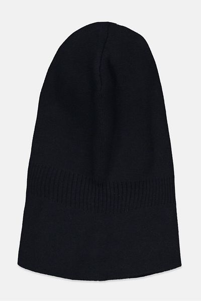 Tchibo Toddlers Boy 2 in 1 Knitted Scarf And Hat, Dark Navy Blue